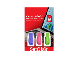 SanDisk Pendrive SDCZ50C-032G-B46T USB 2.0 32 GB 3 devices 2 Yers