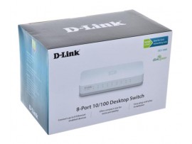 D-Link Switch 8 gigabit ports 10/100/1000Base-T DES-1008C/A1A SOHO Switch