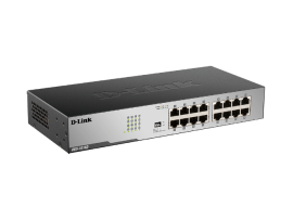 D-LINK 16 Port Unmanaged 1000BASE-T Gigabit Ethernet Switch DGS1016D 48 Gbps