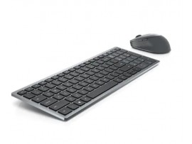 Dell Multi-Device Wireless Keyboard and Mouse - KM7120W 2.4Ghz 1600 dpi Gray