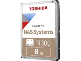 Toshiba 8TB N300 NAS 3.5 Inch SATA III 256MB 7200RPM Hard Disk HDWG480UZSVA