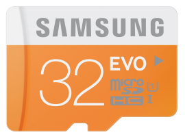 Samsung Micro SD 32GB EVO UHS-I 48MB/s Flash Memory micro SDHC 10 Class