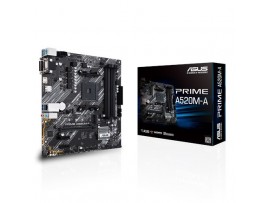 Asus PRIME A520M-A AM4 Micro ATX DDR4 SATA3 M.2 PCIe M.2 SATA Motherboard