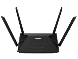 Asus RT-AX1800U Dual Band WiFi 6 Router 802.11 Up to 1800 Mbps 2.4 - 5 GHz Black