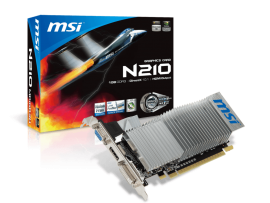 MSI GeForce N210 1GB GDDR3 LP DVI/VGA/HDMI Graphic Card PCI Express x16 2.0