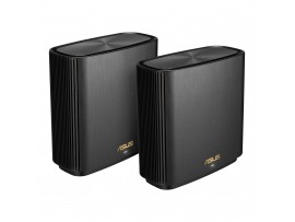 ASUS ZenWiFi XT9 AiMesh AX7800 WiFi 6 2 Pack Black Tri-Band 6x Antennas 3x LAN