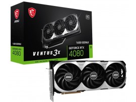 Msi NVIDIA RTX 4080 Ventus 3X 16GB OC Video Card GDDR6X 256 bit HDMI DP 2550MHz