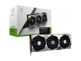 Msi GeForce RTX 4070 Ti SUPRIM X 12GB Video Card GDDR6X 192 bit HDMI DP 21 Gbps