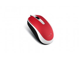 Genius DX-120 Red USB Wired Optical Mouse 1000DPI Suitable for Both Hands