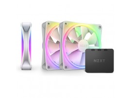 NZXT F120 RGB DUO Triple Pack White 3-Fans FDB 1800 RPM 4-Pin 29 dBA 48.58 CFM