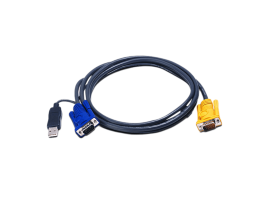 ATEN 2L-5202UP 1.8M USB KVM Cable with 3 in 1 SPHD PS/2 to USB Converter HDB