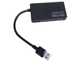 Silver Line USB 3.0 HUB Fast splitter with 4 USB inputs Transfers files quickly