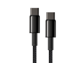 Baseus Cable USB-C TYPE-C PD in Black Color 5A Cable 1M 100W speed of 480Mbps