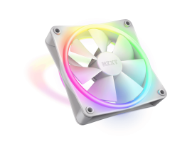 NZXT F120 RGB Duo Fans 120mm White FDB 1800 RPM 12V DC, 0.13A, 1.56W 4 pin