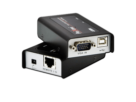 Aten CE100 USB VGA Cat 5 Mini KVM Extender KVM remote for VGA screen + USB Mouse