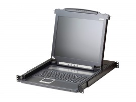 Aten CL1000 Single Rail LCD Console (PS/2-USB, VGA) 17" or 19” LED-backlit LCD