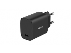 Philips Wall Power Charger Black DLP4329CB/12 20W Type-C up to 50% in 30 minutes