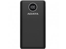 ADATA Technology P20000QCD Power Bank (20,000mAh, Black) USB-C Input & Output