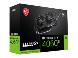 MSI GeForce RTX 4060 Ti VENTUS 2X BLACK OC 8GB Graphics Card GDDR6 HDMI DP