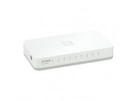 D-Link DES-1008C - Network Switch, Unmanaged, Fast Ethernet (10/100), White