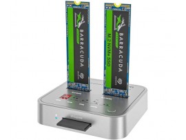 MAIWO Dual Bay External M.2 NVMe & SATA SSD Docking Station / Dock / Enclosure