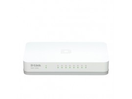 D-Link DGS-1008A - Network Switch, Unmanaged, White 10/100/1000 Mbps 2 Years