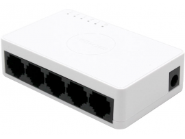 Hikvision DS-3E0105D-E - Network Switch, Fast Ethernet (10/100) White 5 ports