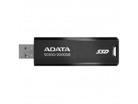 ADATA SC610 2TB Retractable USB Portable SSD USB 3.2 Up to 550Mb/s Black/Red