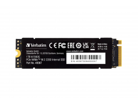 Verbatim 1TB Vi7000 PCIe NVMe M.2 2280 Internal SSD Up to 5000 MB/s Read 2 Year