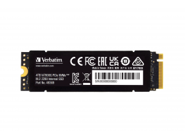 Verbatim 4TB Vi7000 PCIe NVMe M.2 2280 Internal SSD Up to 6400 MB/s read 2 Years