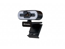 Verbatim 49579 Webcam with Microphone and Light Autofocus Full HD 1080P Black