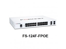 Fortinet FS-124F-FPOE L2+ managed POE Switch 24 port +24GE + 4SFP 370W