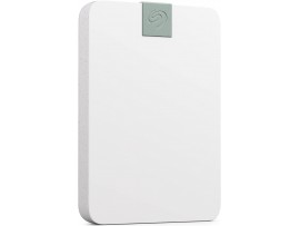 Seagate Ultra Touch HDD 2TB External Hard Drive - 7mm, Cloud White Post-Consumer