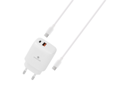 Miracase Wall charger 18W+20W MWC20 cable TYPE C TO TYPE C White