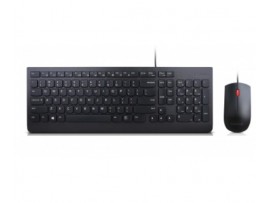 Lenovo Essential Wired Combo Hebrew English 212 Keyboard Mouse Black 4X30L79900