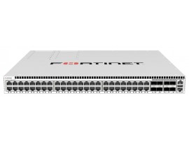 Fortinet FS-624F-FPOE Switch Layer 2/3 FortiGate switch controller compatible PoE 802.3bt switch with 24x 5G RJ45 ports, 4x 25G SFP28 and MACSec. Max 1400W POE output limit