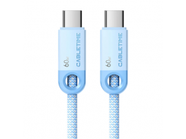 CABLETIME USB-C 60W Charging Cable 1m Blue CUP3H