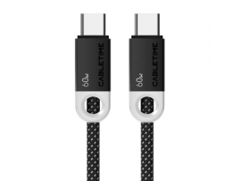 CABLETIME USB-C 60W Charging Cable 2m Black CUP4L