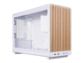 Lian-Li A3 Wood with Tempered Glass White PC Computer Mid Tower Case A3W-WDG