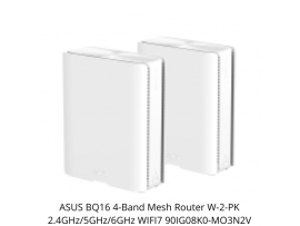 ASUS BQ16 4-Band Mesh Router W-2-PK 2.4GHz/5GHz/6GHz WIFI7 90IG08K0-MO3N2V