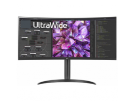 LG 34" UltraWide IPS QHD 60Hz 5ms 3800R Curved Monitor 21:9 1:700 34WQ75X-B