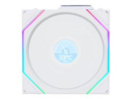 Lian-Li TL120 UNI Wireless LCD 120mm White PC Case Fan ARGB 12TLLCD1W1W