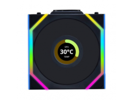 Lian-Li UNI SL Wireless LCD 120mm Reverse Black Case Fan 1900 RPM 12RSLLCD1W1B
