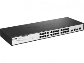 Switch 24 Port 10/100, 2 Gigabit uplink ports Metal