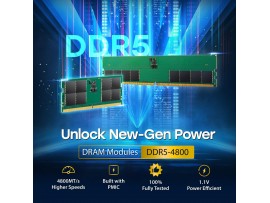 Computer Memory Transcend 16GB DDR5 SODIMM 4800 RPM 1.1V CL40