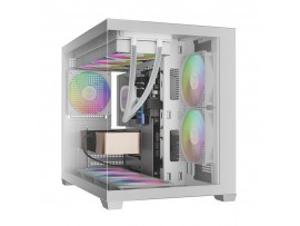 GAMDIAS AURA GC10M V2 ARGB White Computer Case Micro-ATX