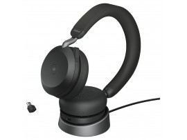 Headset  Jabra Evolve2 75 MS USB-C Bluetooth Stereo + Stand
