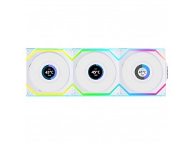 Lian-Li UNI SL Wireless LCD 120mm Reverse White x3 Fans