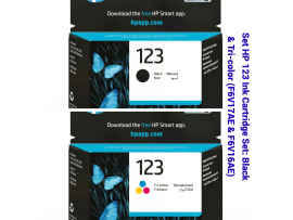 Cartridge Set HP 123 Ink Black and Tri-color F6V17AE & F6V16AE