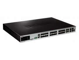 Switch 24-port Gigabit 20X SFP ports + 4x SFP/base-T ports + 4x 10G SFP+ Stack/uplink ports